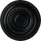 Ekena Millwork Oldham Ceiling Medallion (Fits Canopies up to 8 5/8"), Hand-Painted Jet Black, 18"OD x 1 1/4"P CM18OLBLF - alternate 1
